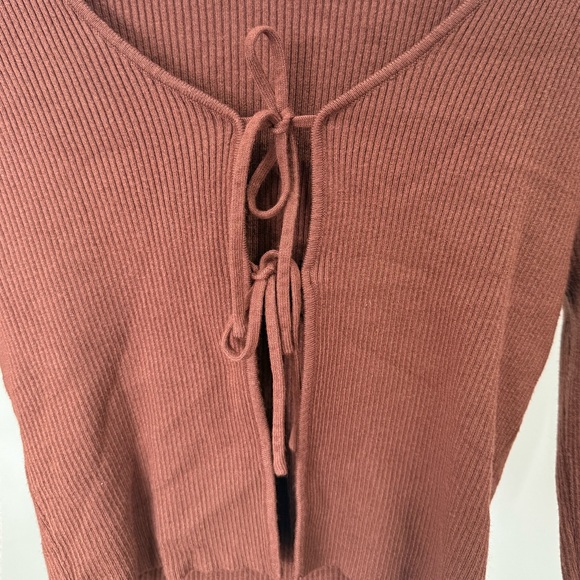 Fashion Nova Tie Front Cardigan - Picture 5 of 5